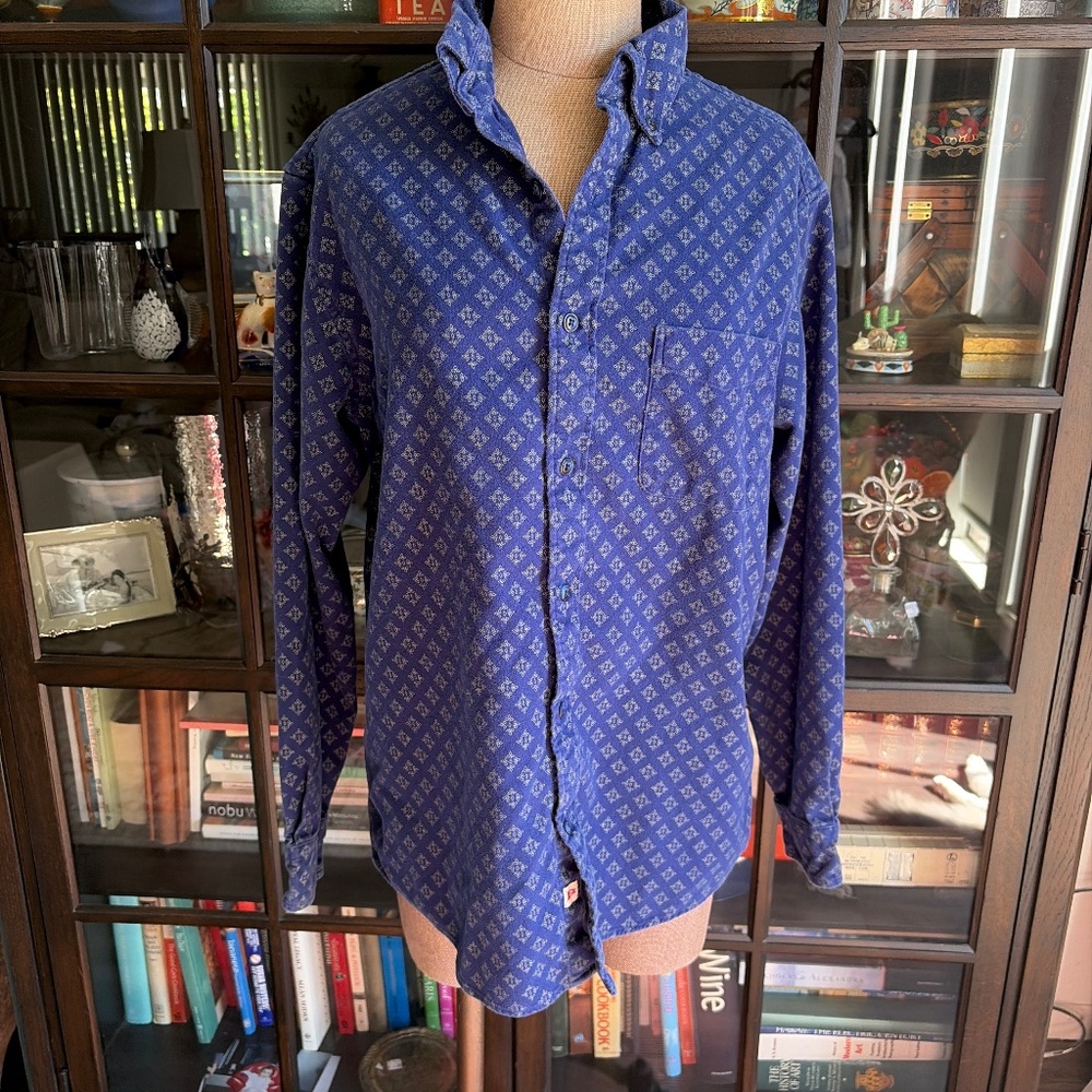 Lands End, cotton Flannel Heavy Weight Shirt, 15-15.5